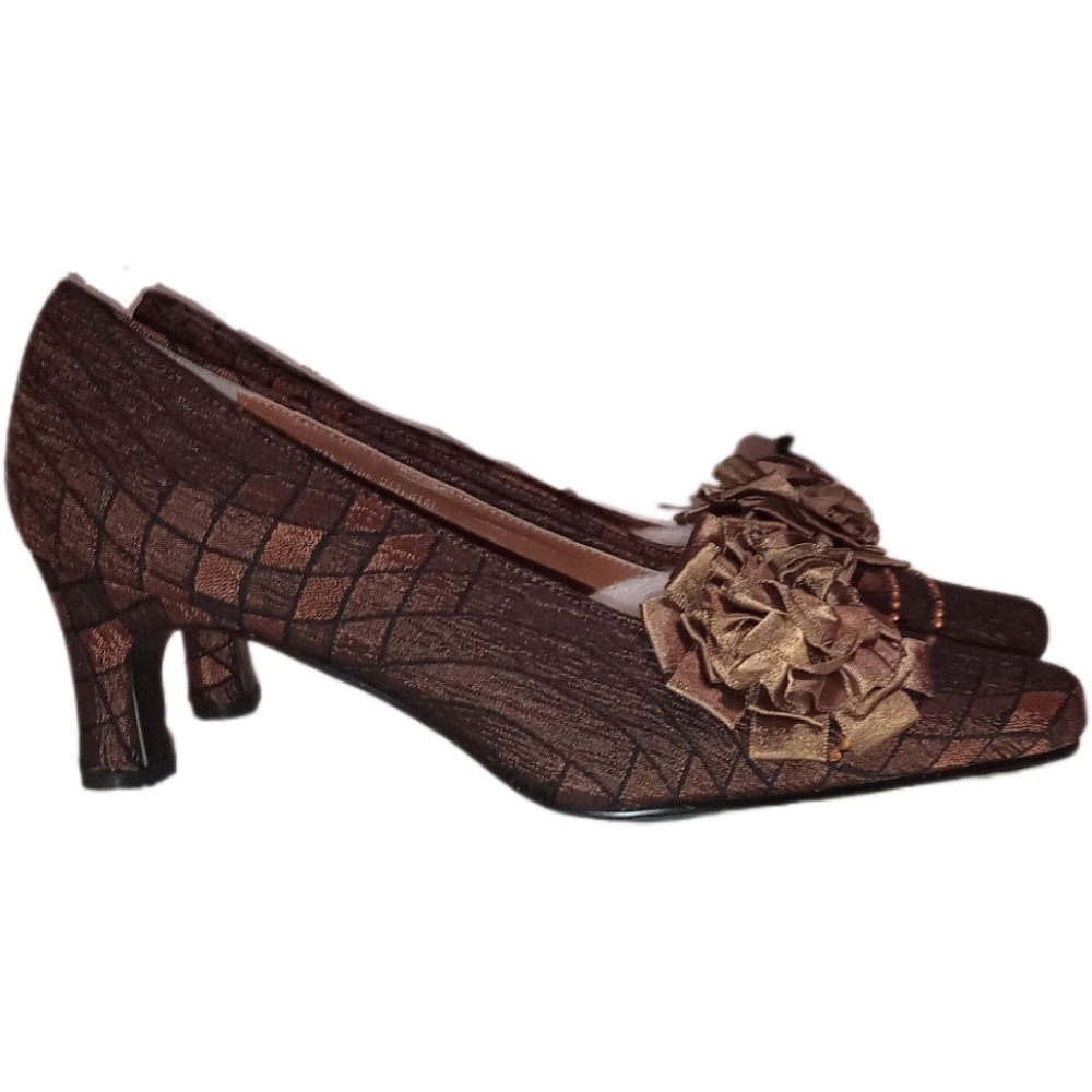 Embroidered heels